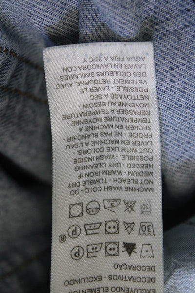 Levis Women Mom Cropped High Rise Light Blue Jeans Size 26