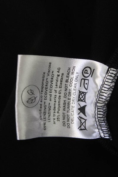 Jane Atelier Womens A-Line Midi Skirt Black Size 2