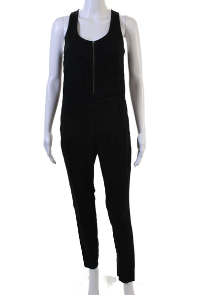 A.L.C. Womens Jumpsuit Black Scoop Neck Sleeveless Size 0