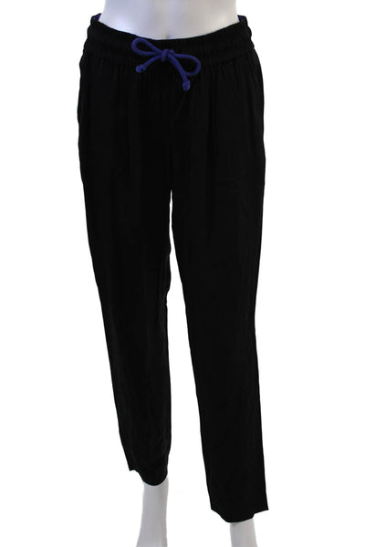 Maje Womens Jogger Sweatpants Black Drawstring Size 2