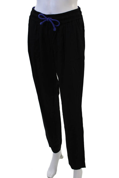 Maje Womens Jogger Sweatpants Black Drawstring Size 2