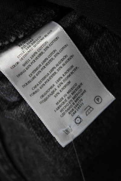 Re/Done Unisex Black Cotton Solid Shorts Size 26