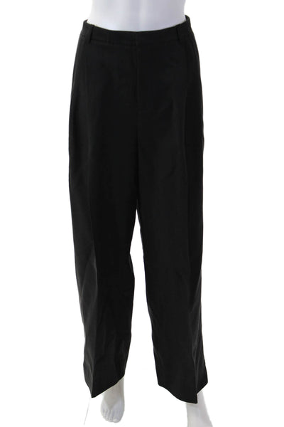 Vince Unisex Dress Pants Black Button 96% Tencel Lyocell Size 12