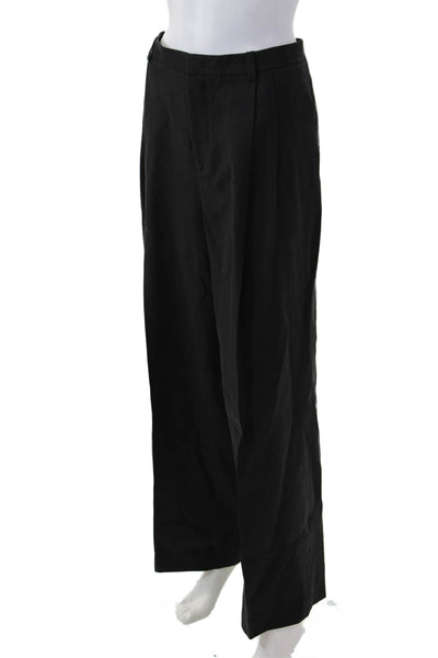 Vince Unisex Dress Pants Black Button 96% Tencel Lyocell Size 12