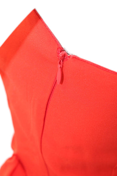 Superdown Womens Bodycon Mini Red Sleeveless Zip Polyester Dress Size XS