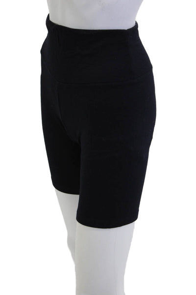 Bleusalt Unisex Biker Black Tencel Modal Shorts Size 2