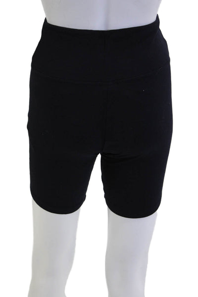 Bleusalt Unisex Biker Black Tencel Modal Shorts Size 2