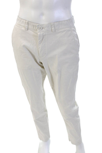 Vineyard Vines Mens Khaki Chinos Beige Button 98% Cotton Size 32
