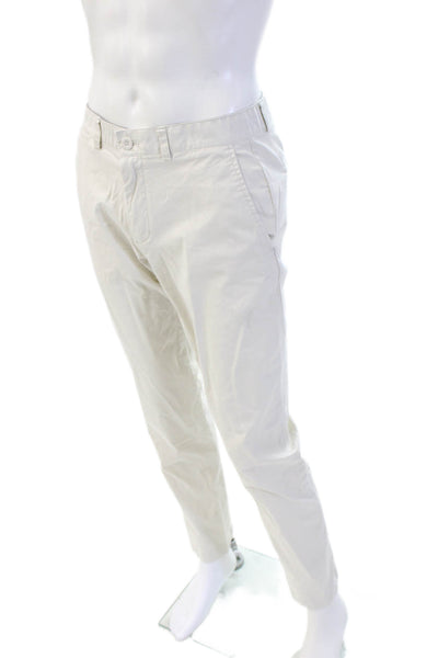 Vineyard Vines Mens Khaki Chinos Beige Button 98% Cotton Size 32