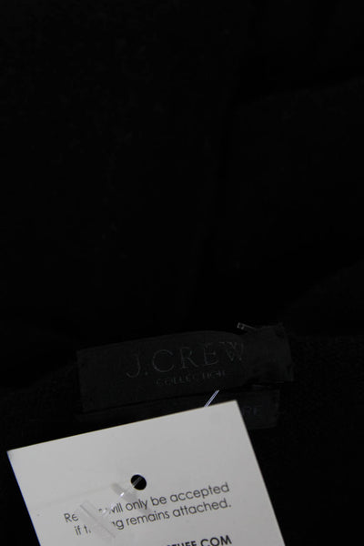 J Crew Womens Cardigan Black 100% Cashmere Long Sleeve Size 2XS
