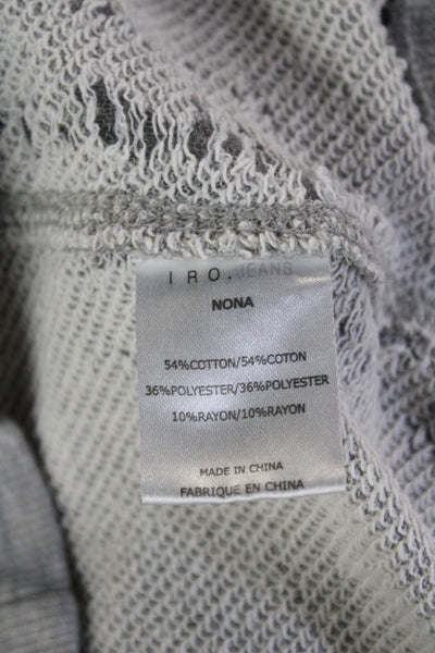 IRO Jeans Womens Pullover Sweatshirt Gray Crew Neck Long Sleeve Size S