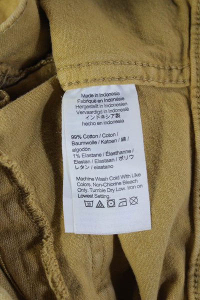 Madewell Women Beige Cropped Khakis Size 29