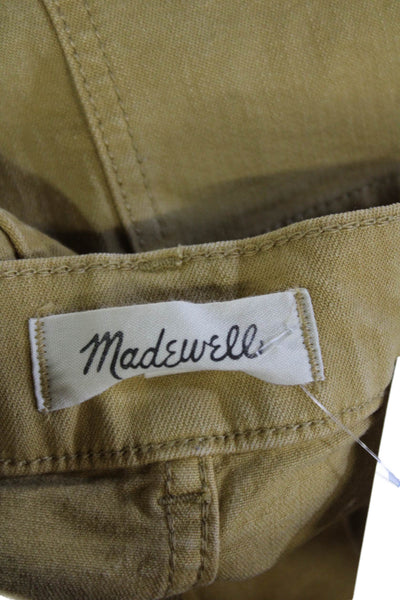 Madewell Women Beige Cropped Khakis Size 29