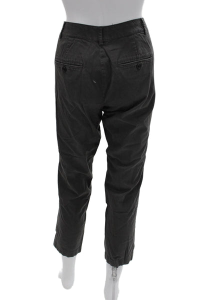Vince Unisex Dark Gray Cropped Ankle Chino Pants Size 6