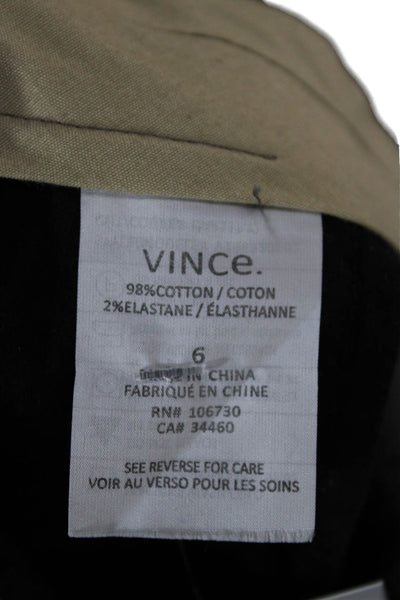 Vince Unisex Dark Gray Cropped Ankle Chino Pants Size 6