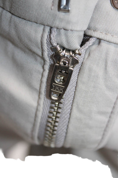 Vince Women Cropped Chino Pants Beige Button Size 6