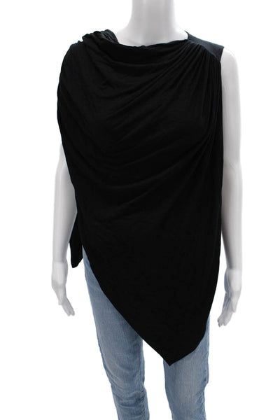 Christian Siriano Women Sleeveless Black Cotton Blend Sweater Size 1