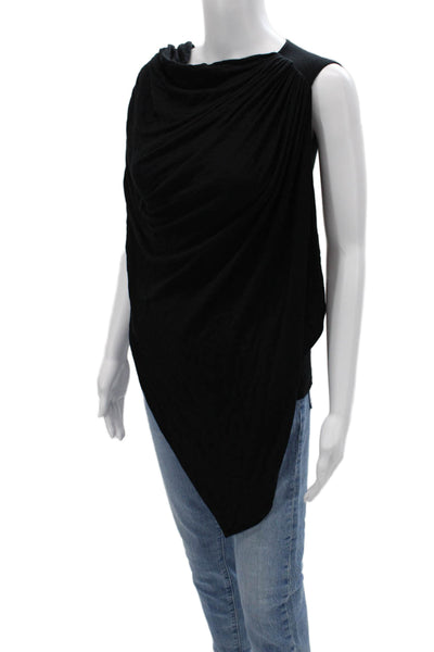 Christian Siriano Women Sleeveless Black Cotton Blend Sweater Size 1