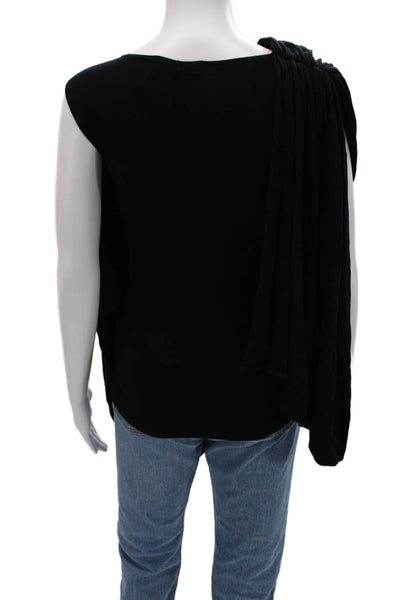 Christian Siriano Women Sleeveless Black Cotton Blend Sweater Size 1