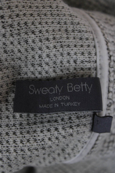 Sweaty Betty Unisex Gray Full Zip Sweater High Neck Long Sleeve Size M
