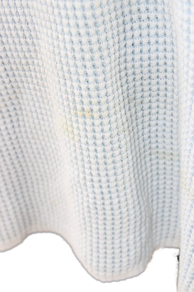 Blyse Spenard Women Pullover Hoodie Light Blue Drawstring Long Sleeve Size M