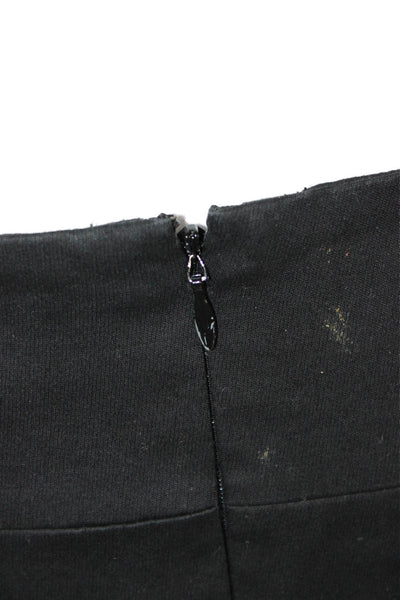 Club Monaco Womens Straight Pencil Skirt Black Cotton Spandex Size 4