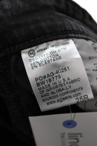 AG Adriano Goldschmied Women Skinny Ankle Jeans Black High Rise 28 Size 25