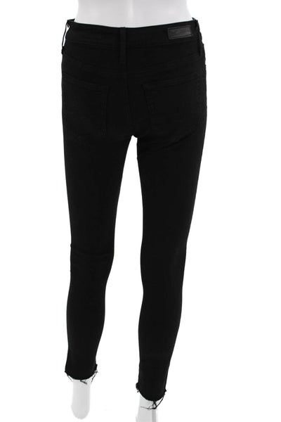 AG Adriano Goldschmied Women Black High Rise Ankle Skinny Jeans Size 25