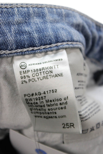 AG Adriano Goldschmied Womens Ankle Skinny Jeans Light Blue Size 25