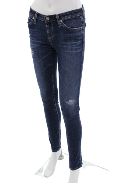 AG Adriano Goldschmied Womens Skinny Dark Blue Jeans Size 25