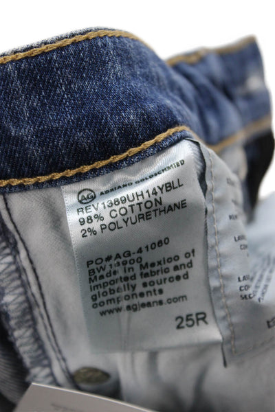 AG Adriano Goldschmied Womens Ankle Skinny Blue High Rise Jeans Size 25