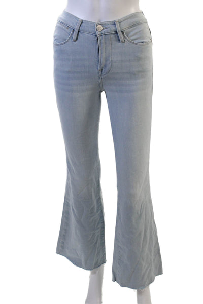 Frame Womens Bootcut Flared Jeans Light Blue High Rise Size 24