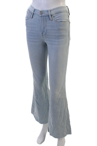 Frame Womens Bootcut Flared Jeans Light Blue High Rise Size 24