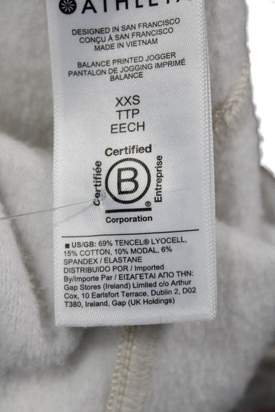 Athleta Women Jogger Sweatpants Gray Drawstring Size 2XS