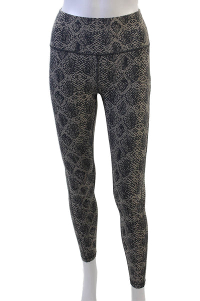 Athleta Women Ankle Animal Print Beige Leggings Size 2XS