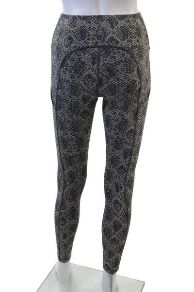 Athleta Women Ankle Animal Print Beige Leggings Size 2XS