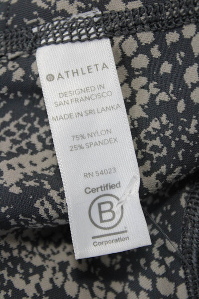 Athleta Women Ankle Animal Print Beige Leggings Size 2XS