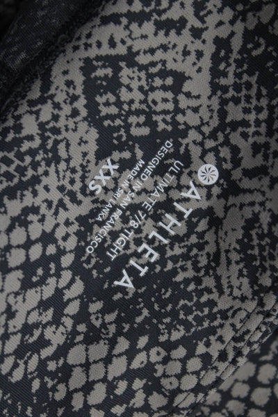 Athleta Women Ankle Animal Print Beige Leggings Size 2XS