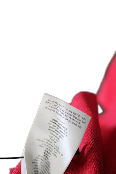 Michael Michael Kors Womens Bodycon Sheath Dress Red Knee Length Size S