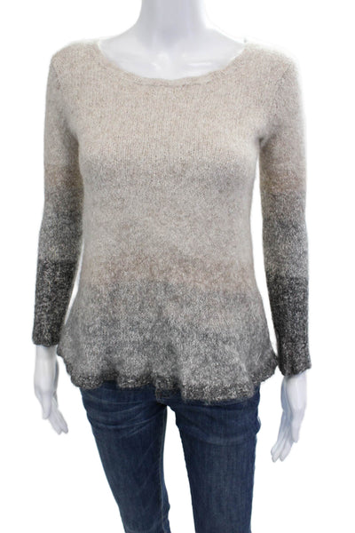 Peruvian Connection Women Pullover Sweater Beige Boho Size M