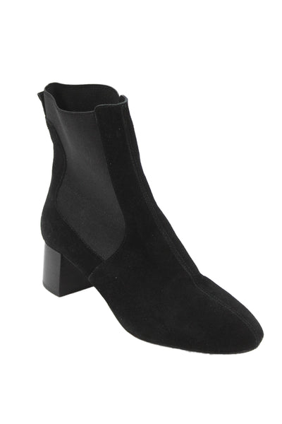 Jack Rogers Womens Suede Pull On Ankle Boots Black Size 8