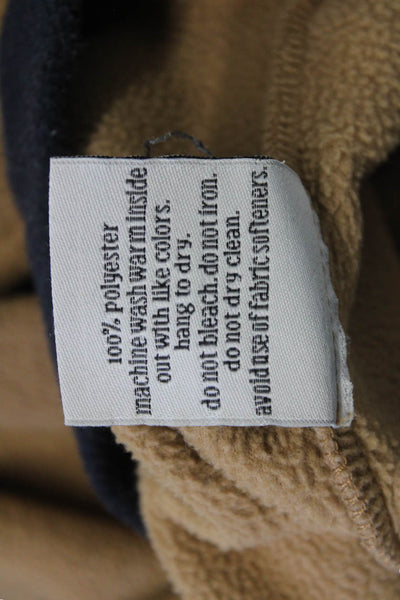 Dudley Stephens Unisex Pullover Sweater Tan Mock Neck Long Sleeve Size L