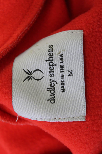 Dudley Stephens Women Red Mock Neck Pullover Sweatshirt Long Sleeve Size M