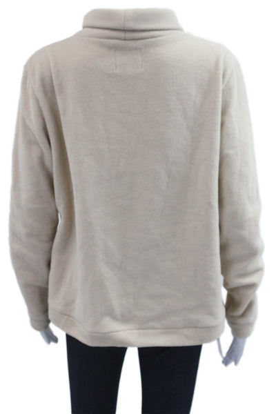 Dudley Stephens Unisex Beige Mock Neck Pullover Sweater Long Sleeve Size XL