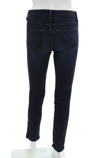 AG Adriano Goldschmied Women Skinny Dark Blue High Rise Jeans Size 25