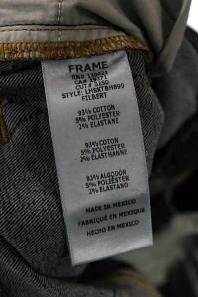 Frame Women Skinny Ankle Dark Blue High Rise Jeans Size 25