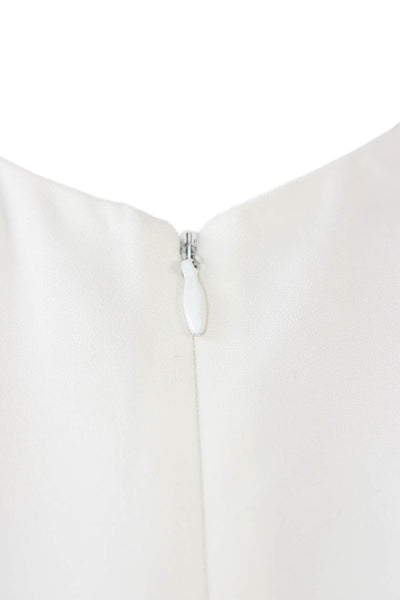 A.L.C. Women Jumpsuit White Sleeveless Crewneck Solid Size 6