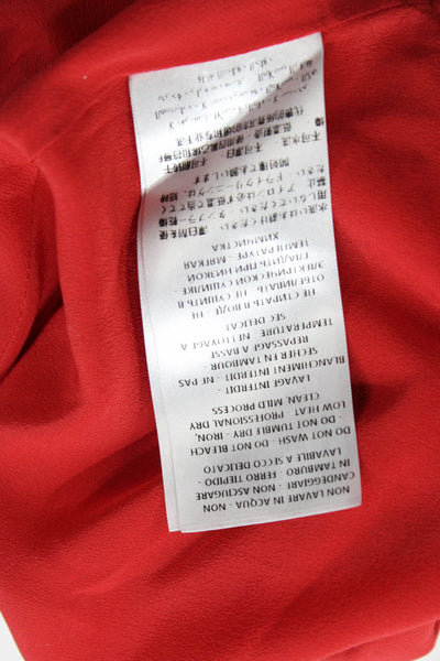 Alexander McQueen Womens Mermaid Red Long Dress Hook Eye Size 44