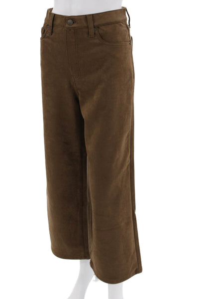 Banana Republic Womens Cropped Brown Pants Petite Size 10