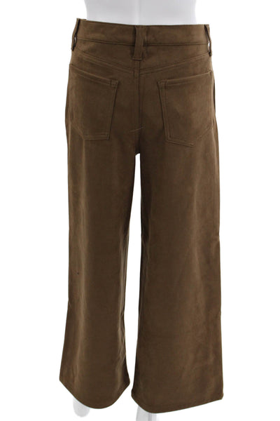 Banana Republic Womens Cropped Brown Pants Petite Size 10